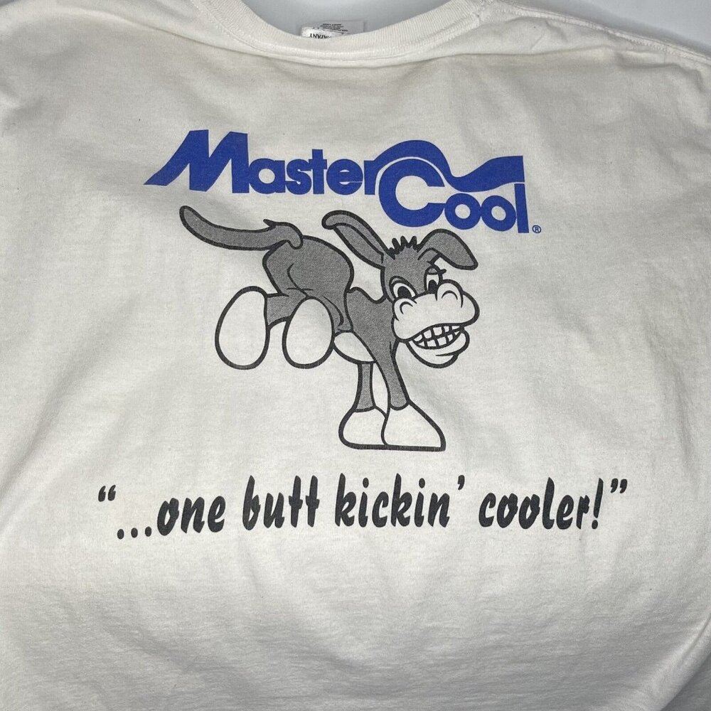 Donkey sz L One Butt Kickin Cooler Mastercool Sigler Air Conditioning T Shirt